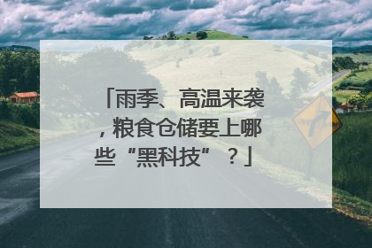 雨季、高温来袭，粮食仓储要上哪些“黑科技”？