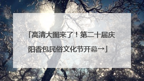 高清大图来了！第二十届庆阳香包民俗文化节开幕→