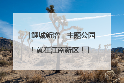 鲤城新增一主题公园！就在江南新区！