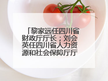 黎家远任四川省财政厅厅长；刘会英任四川省人力资源和社会保障厅厅长；省人大常委会任免一批干部
