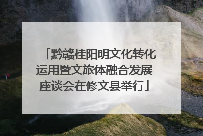 黔赣桂阳明文化转化运用暨文旅体融合发展座谈会在修文县举行
