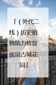 （外代二线）历史植物助力修复庞贝古城花园