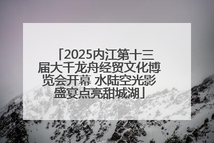 2025内江第十三届大千龙舟经贸文化博览会开幕 水陆空光影盛宴点亮甜城湖