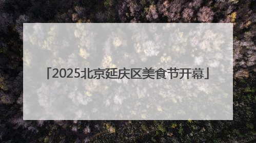 2025北京延庆区美食节开幕