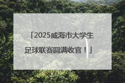 2025威海市大学生足球联赛圆满收官！