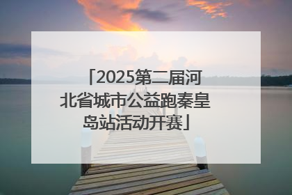 2025第二届河北省城市公益跑秦皇岛站活动开赛