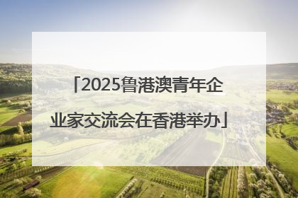 2025鲁港澳青年企业家交流会在香港举办