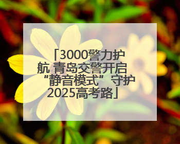 3000警力护航 青岛交警开启“静音模式”守护2025高考路