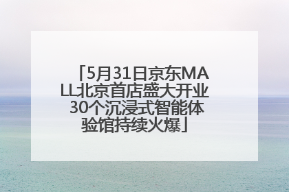 5月31日京东MALL北京首店盛大开业 30个沉浸式智能体验馆持续火爆
