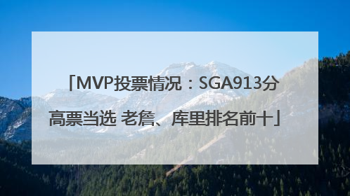 MVP投票情况：SGA913分高票当选 老詹、库里排名前十