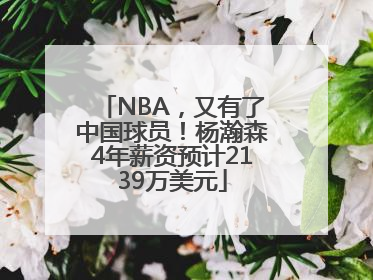 NBA，又有了中国球员！杨瀚森4年薪资预计2139万美元